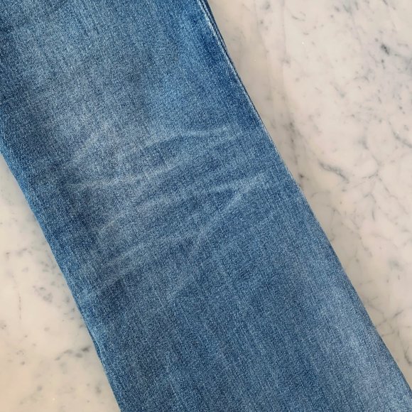 SOLD: AG Mari High-Rise Straight Jean Raw Hem, 28R - Picture 4 of 4